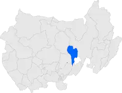 Расположение муниципалитета на карте провинции