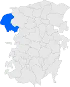 Расположение муниципалитета на карте провинции