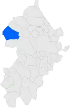 Расположение муниципалитета на карте провинции