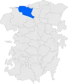 Расположение муниципалитета на карте провинции