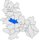 Расположение муниципалитета на карте провинции