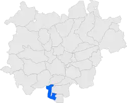 Расположение муниципалитета на карте провинции