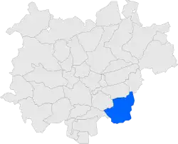 Расположение муниципалитета на карте провинции