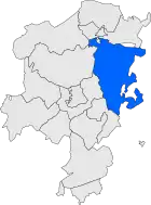 Расположение муниципалитета на карте провинции