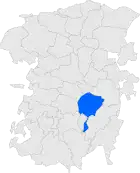 Расположение муниципалитета на карте провинции