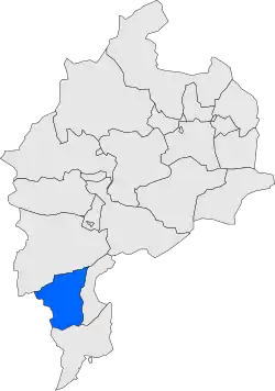 Расположение муниципалитета на карте провинции