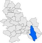 Расположение муниципалитета на карте провинции