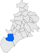 Расположение муниципалитета на карте провинции