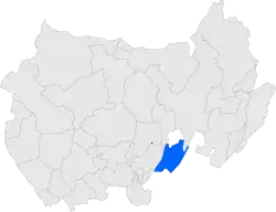 Расположение муниципалитета на карте провинции