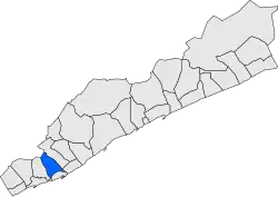 Расположение муниципалитета на карте провинции