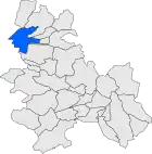 Расположение муниципалитета на карте провинции