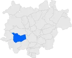 Расположение муниципалитета на карте провинции