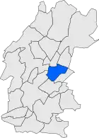 Расположение муниципалитета на карте провинции