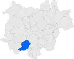 Расположение муниципалитета на карте провинции