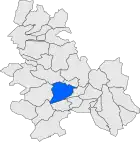 Расположение муниципалитета на карте провинции
