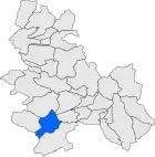 Расположение муниципалитета на карте провинции