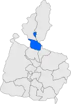 Расположение муниципалитета на карте провинции