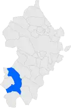 Расположение муниципалитета на карте провинции