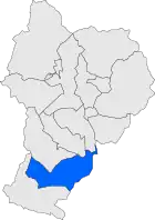 Расположение муниципалитета на карте провинции