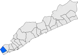 Расположение муниципалитета на карте провинции