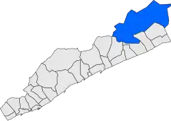 Расположение муниципалитета на карте провинции