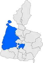 Расположение муниципалитета на карте провинции