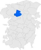 Расположение муниципалитета на карте провинции