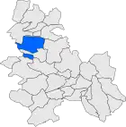 Расположение муниципалитета на карте провинции