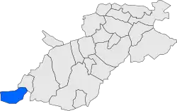 Расположение муниципалитета на карте провинции