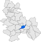 Расположение муниципалитета на карте провинции