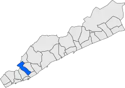 Расположение муниципалитета на карте провинции