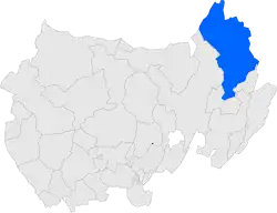 Расположение муниципалитета на карте провинции