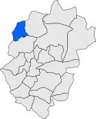 Расположение муниципалитета на карте провинции