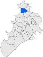 Расположение муниципалитета на карте провинции
