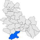 Расположение муниципалитета на карте провинции