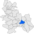 Расположение муниципалитета на карте провинции
