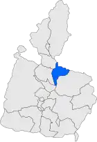 Расположение муниципалитета на карте провинции