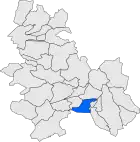 Расположение муниципалитета на карте провинции