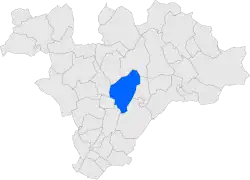 Расположение муниципалитета на карте провинции