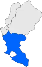 Расположение муниципалитета на карте провинции