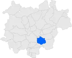 Расположение муниципалитета на карте провинции