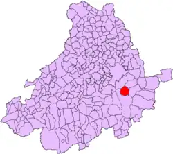 Расположение муниципалитета на карте провинции