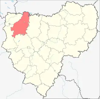 Демидовский район на карте