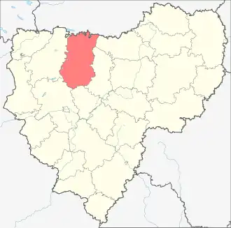 Духовщинский район на карте