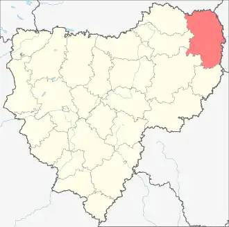 Гагаринский район на карте