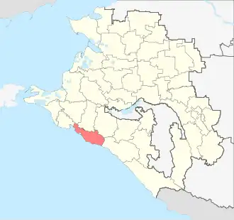 город-курорт Геленджик на карте