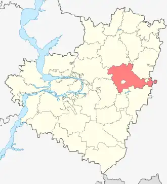 Кинель-Черкасский район на карте