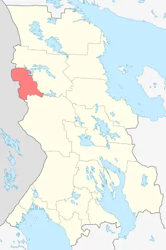 Костомукшский городской округ на карте