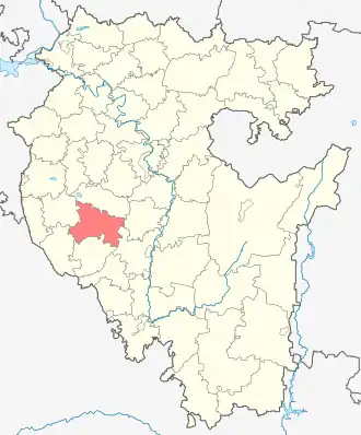 Альшеевский район на карте