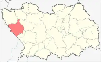 Башмаковский район на карте